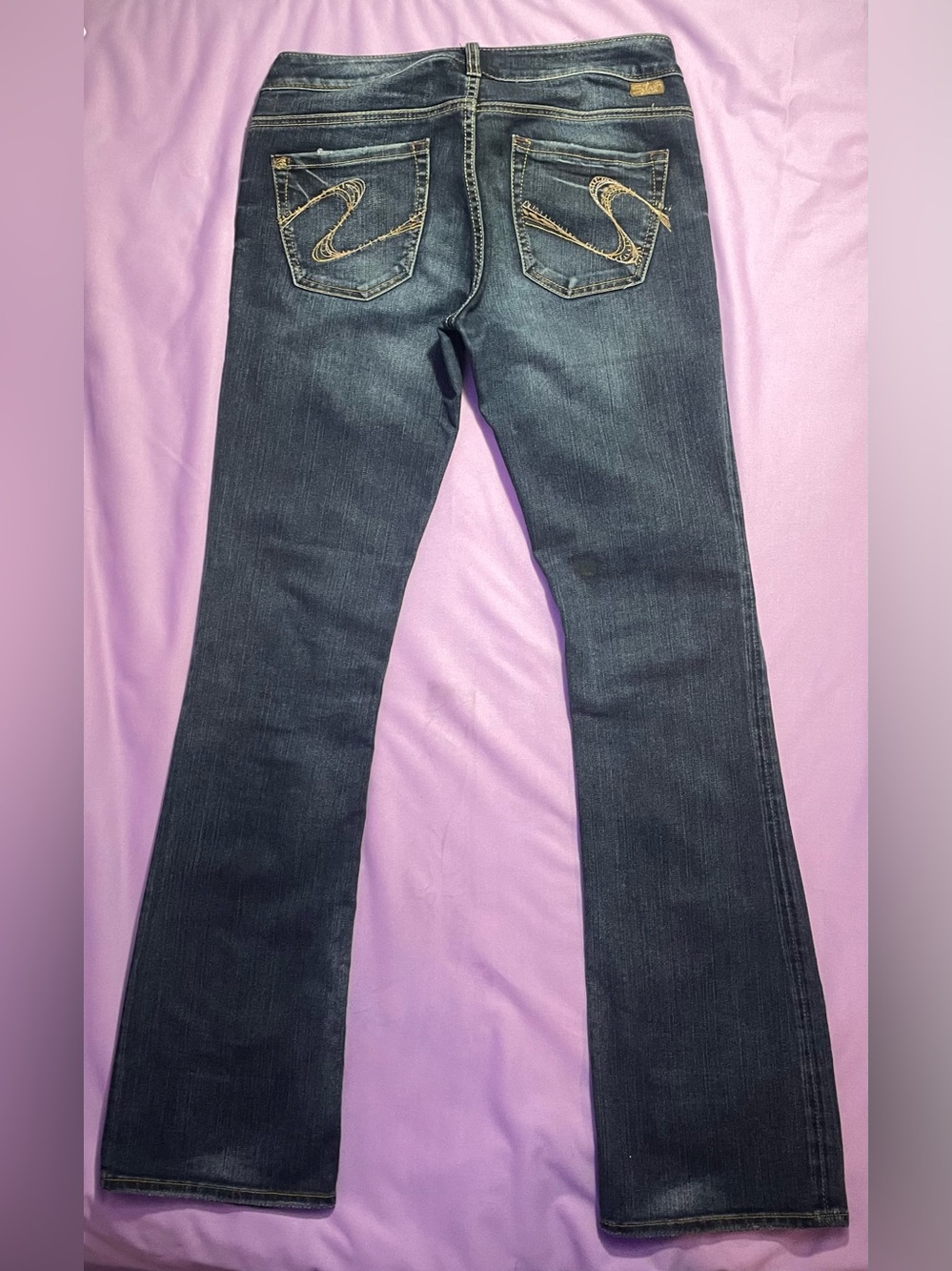 Vintage Silver Low Rise Bootcut Flare 29/34” y2k western long tall